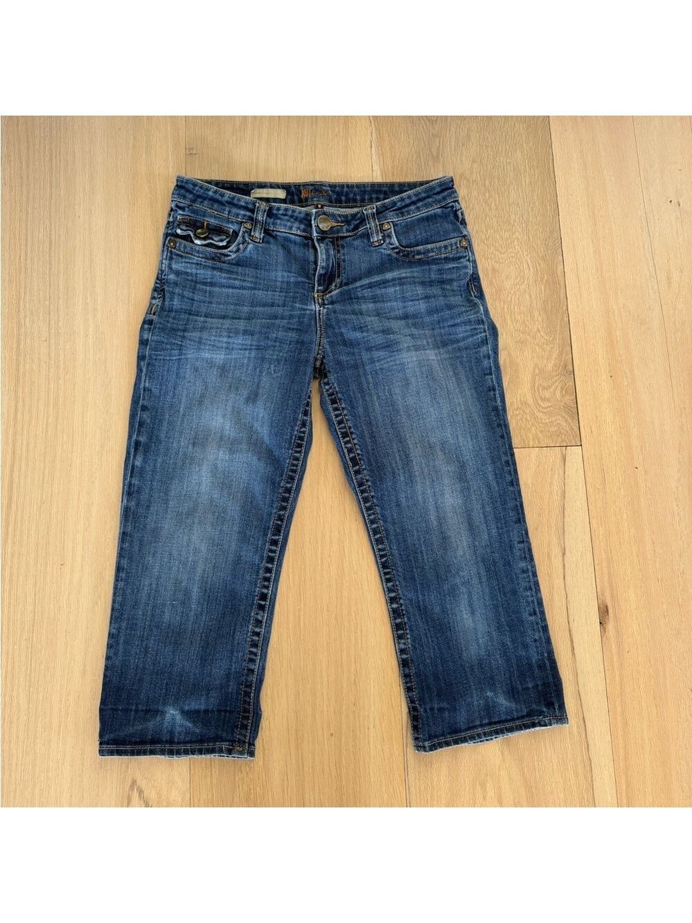 Kut from the Kloth Natalie Crop Jeans Medium Wash Size 8